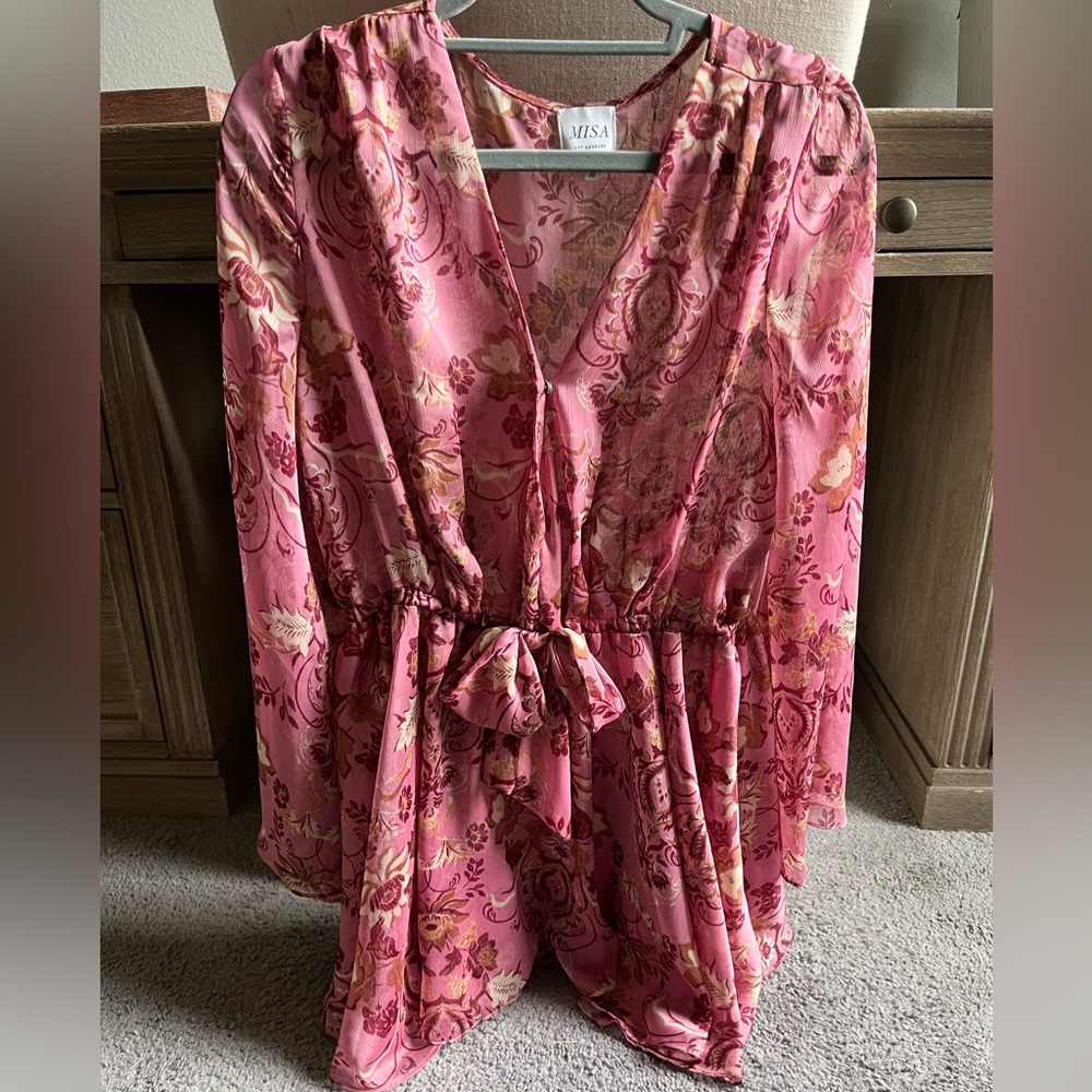 Misa Los Angeles Kaia Dress in Cristobal Mirror